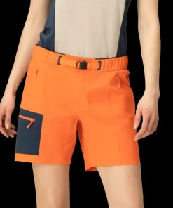 Norrøna Women's Falketind Flex1 Light Shorts Orange Alert