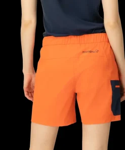 Norrøna Women's Falketind Flex1 Light Shorts Orange Alert