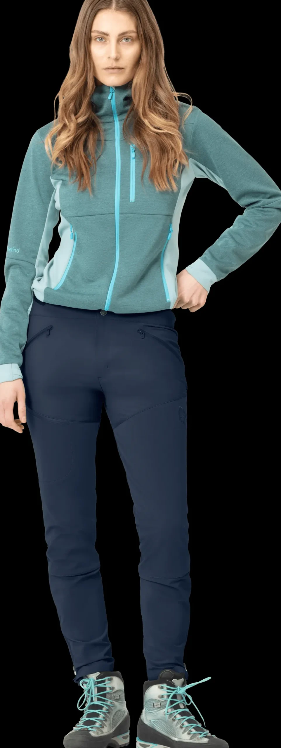 Norrøna Women's Falketind Rugged Slim Pants Indigo Night