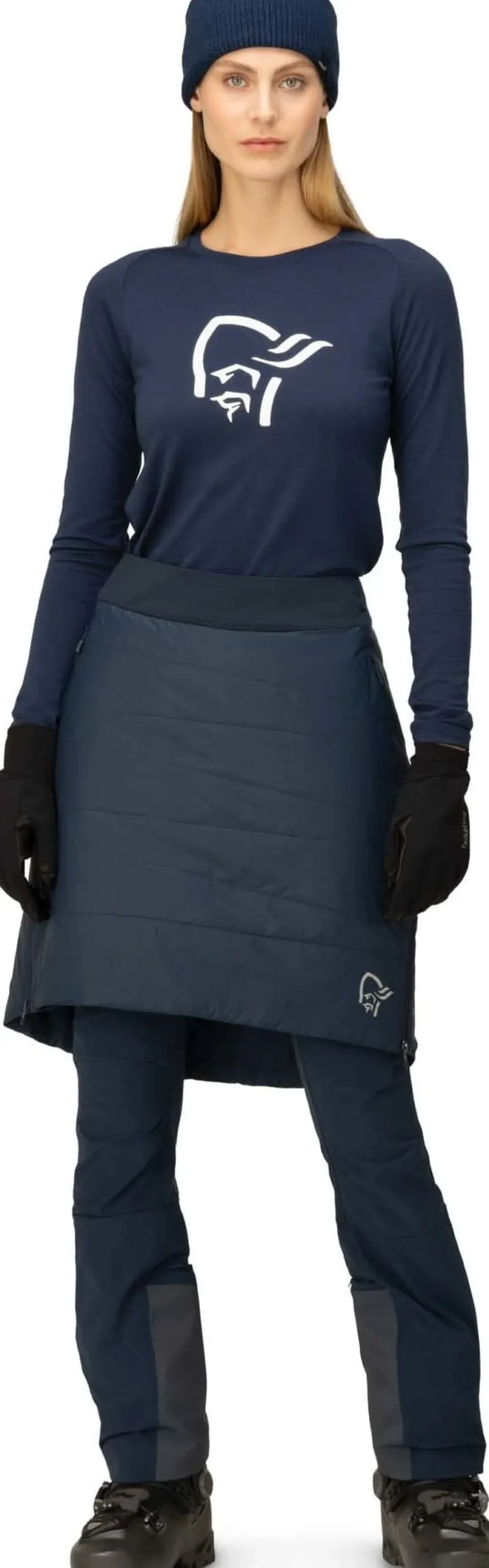 Norrøna Women's Falketind Thermo80 Skirt Indigo Night