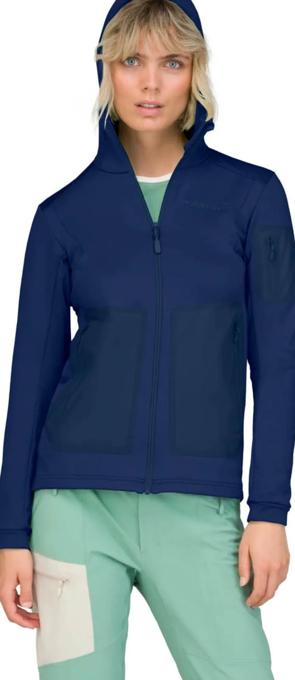 Norrøna Women's Falketind Warm Stretch Hood Indigo Night Blue
