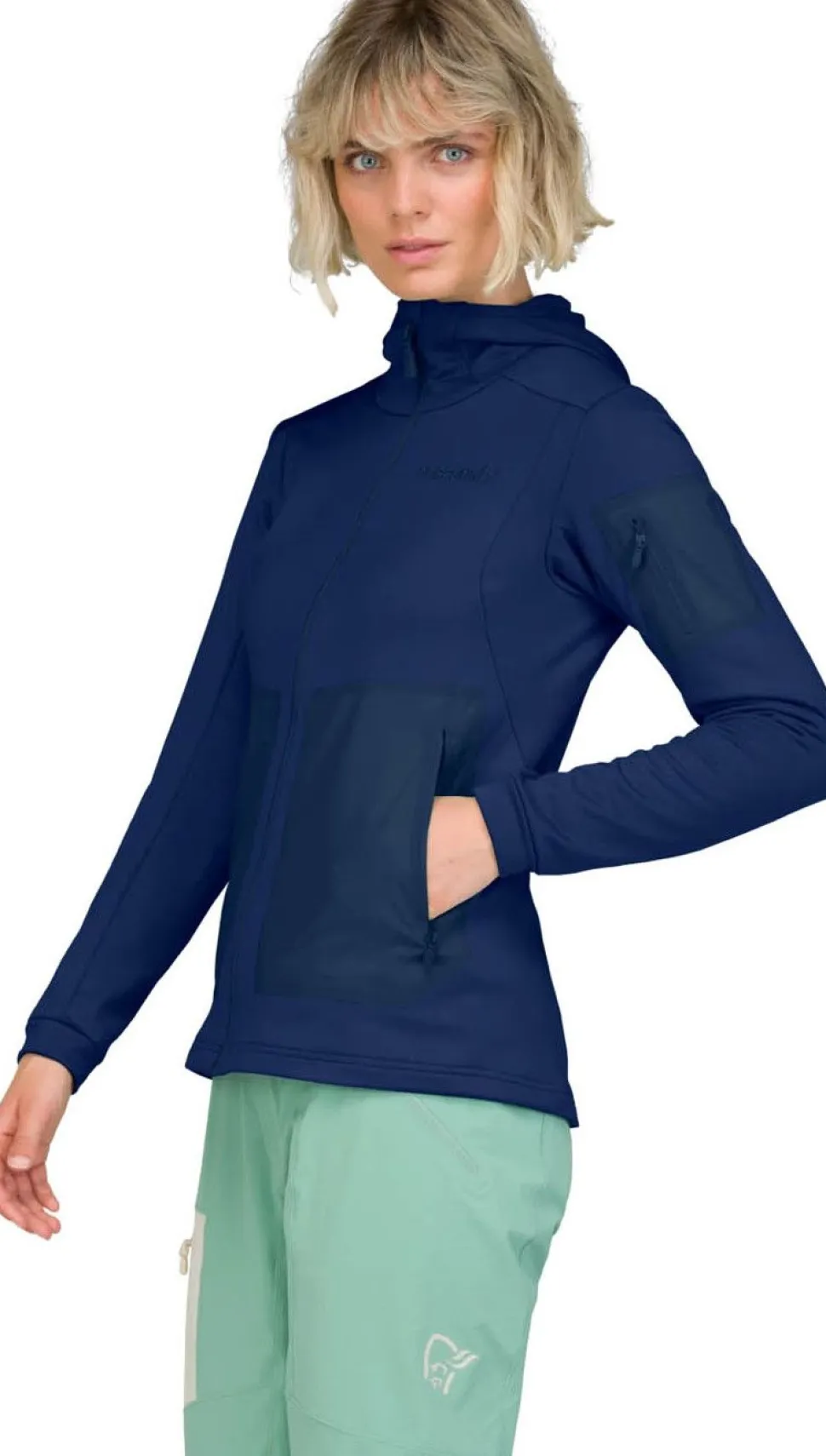 Norrøna Women's Falketind Warm Stretch Hood Indigo Night Blue