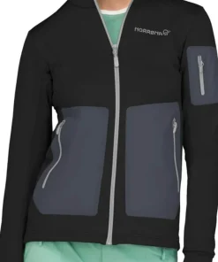 Norrøna Women's Falketind Warm Stretch Hood Caviar Black