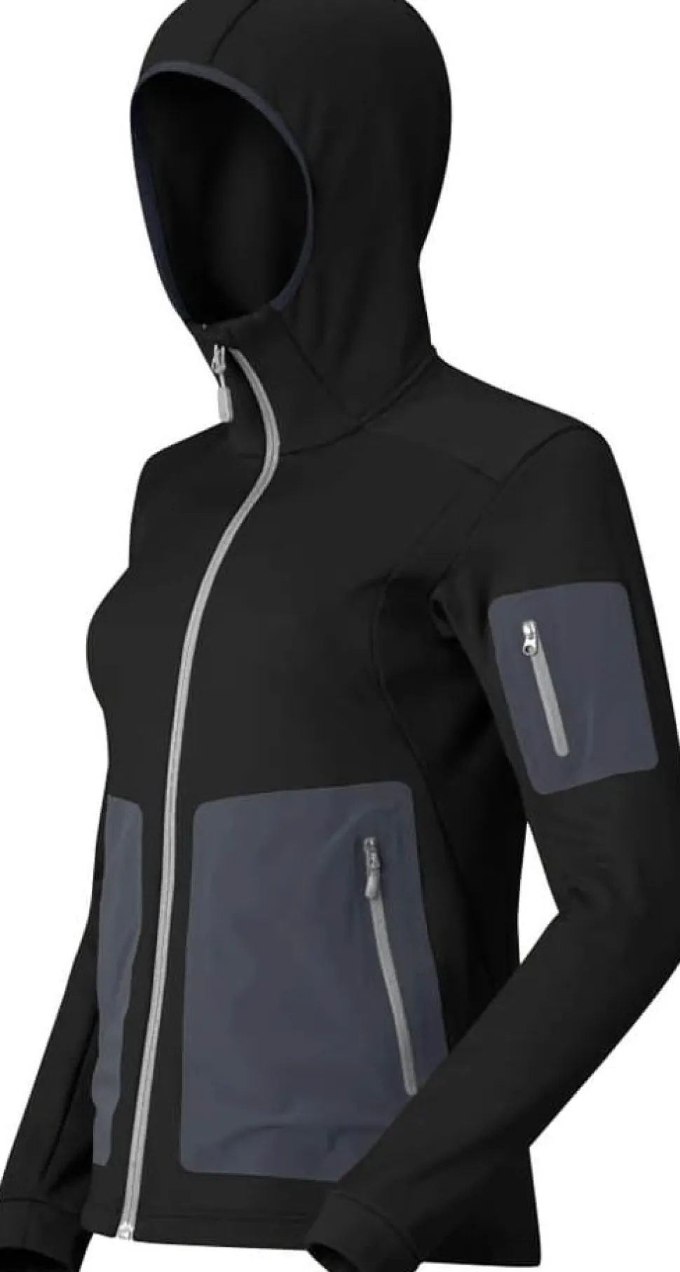 Norrøna Women's Falketind Warm Stretch Hood Caviar Black