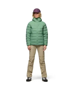 Norrøna Women's Femund Down700 Zip Hood Dark Ivy