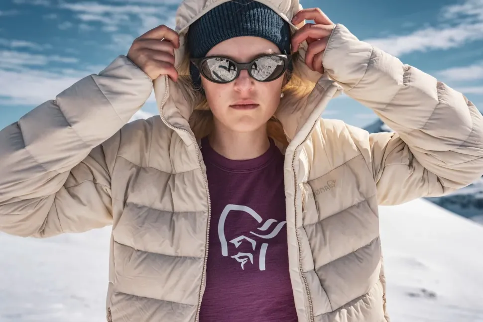 Norrøna Women's Femund Down700 Zip Hood Oatmeal