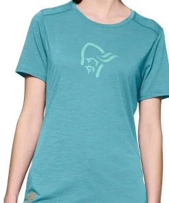 Norrøna Women's Femund Equaliser Merino T- Shirt Brittany Blue