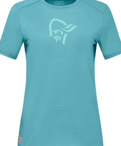 Norrøna Women's Femund Equaliser Merino T- Shirt Brittany Blue