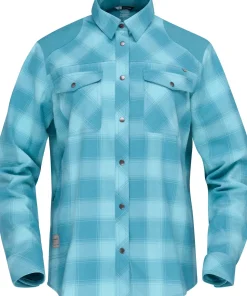 Norrøna Women's Femund Flannel Shirt Brittany Blue