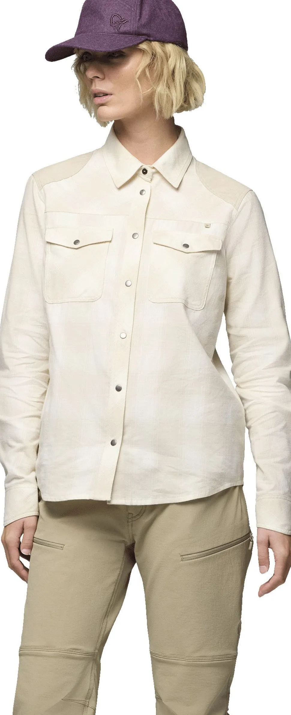 Norrøna Women's Femund Flannel Shirt Snow White