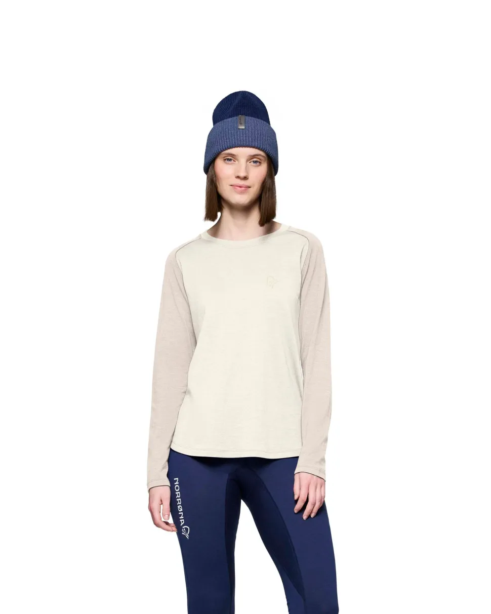 Norrøna Women's Femund PureUll Long Sleeve Whisper White