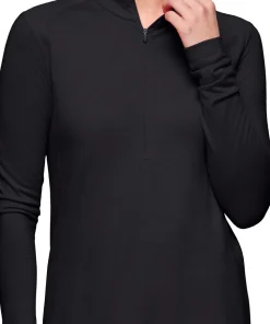 Norrøna Women's Femund PureUll Zip Neck Caviar Black