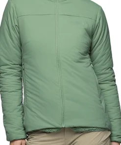 Norrøna Womens' Femund Thermo60 Zip Hood Dark Ivy