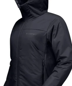 Norrøna Womens' Femund Thermo60 Zip Hood Caviar Black