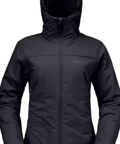 Norrøna Womens' Femund Thermo60 Zip Hood Caviar Black