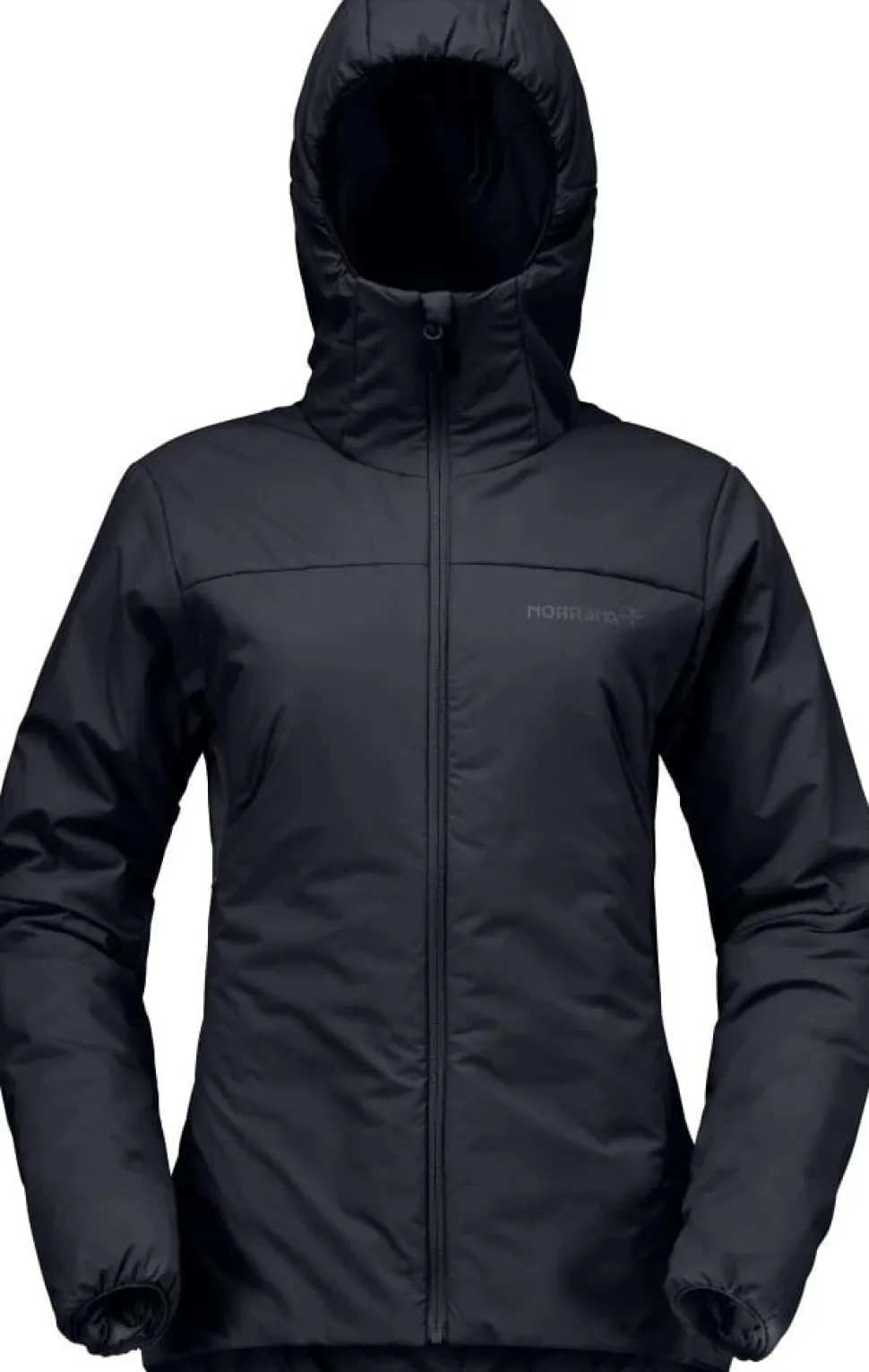 Norrøna Womens' Femund Thermo60 Zip Hood Caviar Black