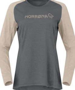 Norrøna Women's Fjørå Equaliser Lightweight Long Sleeve Beluga/Winter Twig