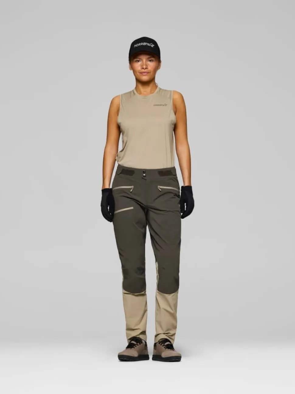 Norrøna Women's Fjørå Flex1 Pants Beluga/winter Twig