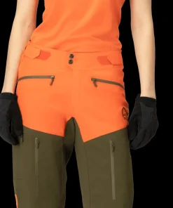 Norrøna Women's Fjørå Flex1 Shorts Orange Alert