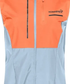 Norrøna Women's Senja Aero90 Vest Flamingo/Blue Fog