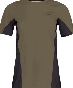 Norrøna Women's Senja Equaliser Lightweight T-Shirt Olive Night