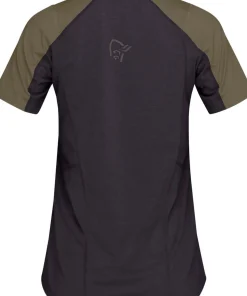 Norrøna Women's Senja Equaliser Lightweight T-Shirt Olive Night