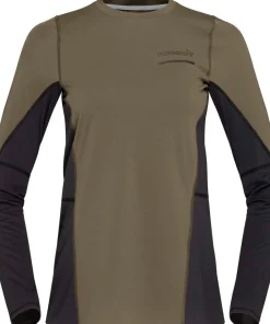 Norrøna Women's Senja Equaliser Lightweight Long Sleeve Olive Night