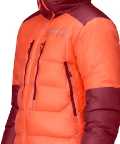 Norrøna Women's Trollveggen Down800 Hood Orange Alert
