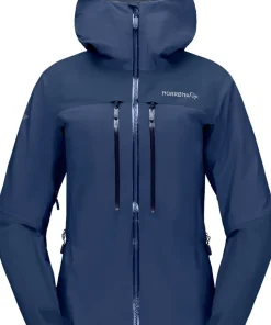 Norrøna Women's Trollveggen GORE-TEX Pro Light Jacket Indigo Night