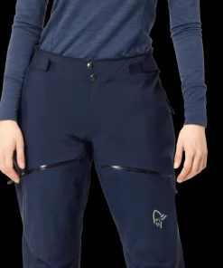 Norrøna Women's Trollveggen Gore-Tex Pro Light Pants Indigo Night