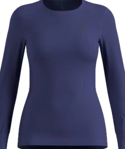 Odlo Women's Active Warm ECO Baselayer Shirt Skipper Blue
