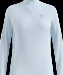 Odlo Women's Mid Layer Essential 1/2 Zip Baby Blue