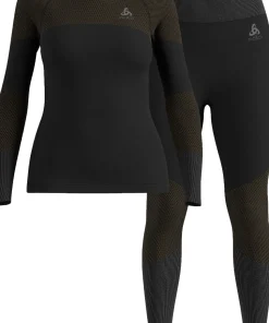 Odlo Women's Odlo Fundamentals Performance Warm Set Long Black