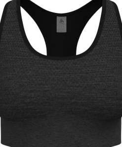 Odlo Women's Odlo Seamless Medium - Padded Sport Bra Black Melange