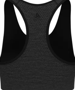 Odlo Women's Odlo Seamless Medium - Padded Sport Bra Black Melange