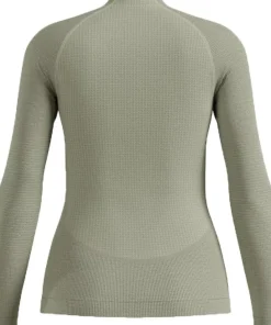 Odlo Women's Odlo Seamless Performance Wool Base Layer Top Crew Neck Longsleeve Shadow