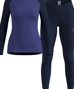 Odlo Women's Odlo Set Active Warm Special Dark Sapphire - Skipper Blue