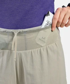 Odlo Women's Odlo X-Alp Trail 5 Inch 2-In-1 Short Agate Gray - Vetiver