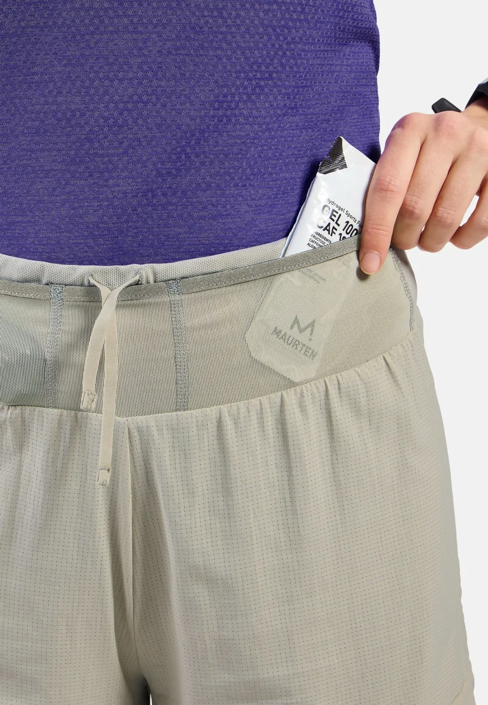 Odlo Women's Odlo X-Alp Trail 5 Inch 2-In-1 Short Agate Gray - Vetiver