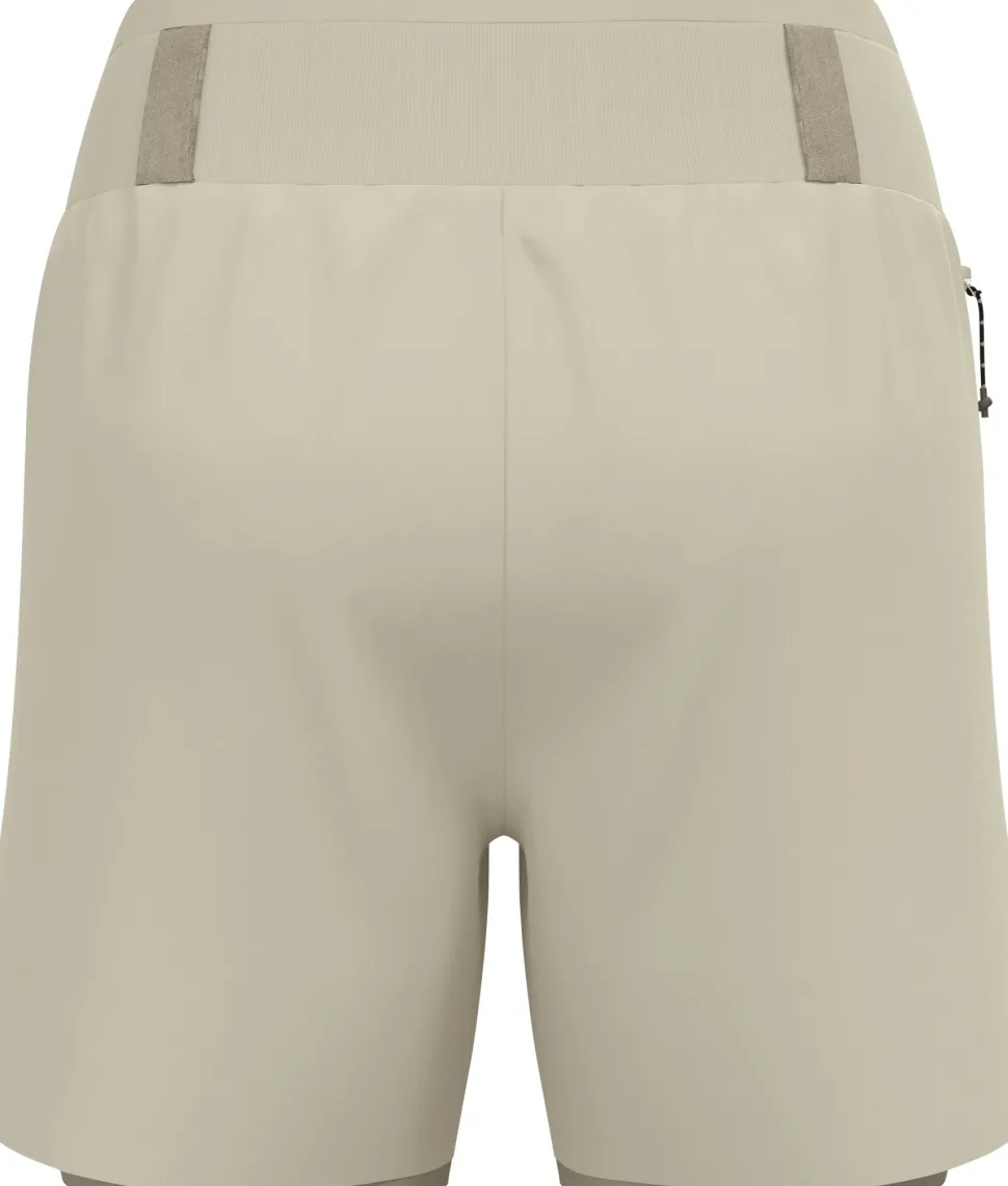 Odlo Women's Odlo X-Alp Trail 5 Inch 2-In-1 Short Agate Gray - Vetiver