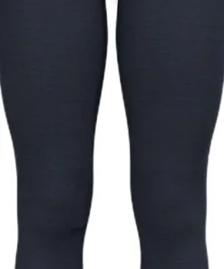 Odlo Women's Performance Wool 150 Base Layer Bottom Provincial Blue - Dark Sapphire Melange
