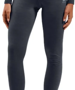 Odlo Women's Performance Wool 150 Base Layer Bottom Provincial Blue - Dark Sapphire Melange