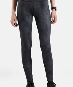 Odlo Women's Tights Zeroweight Print Black
