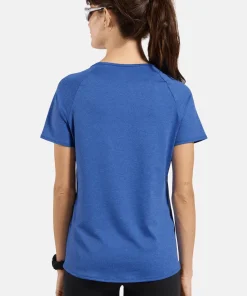 Odlo Women's T-Shirt Crew Neck S/S Essential 365 Dazzling Blue Melange