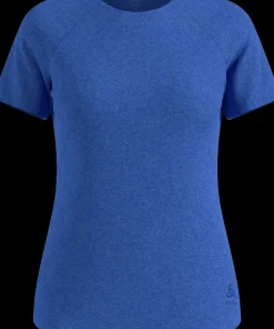 Odlo Women's T-Shirt Crew Neck S/S Essential 365 Dazzling Blue Melange