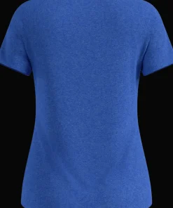 Odlo Women's T-Shirt Crew Neck S/S Essential 365 Dazzling Blue Melange