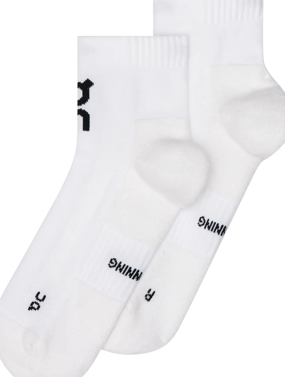On Core Run Sock Mid 2P White