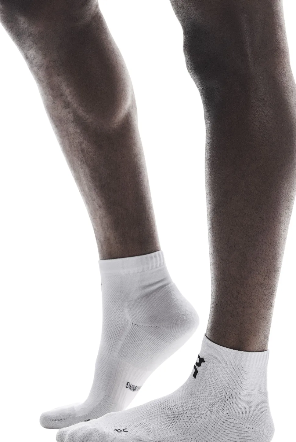 On Core Run Sock Mid 2P White