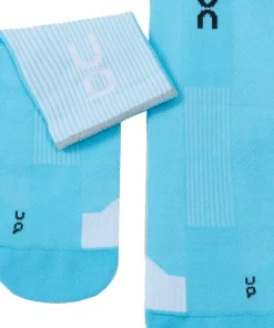 On Unisex Performance Run Sock Mid Horizon/White
