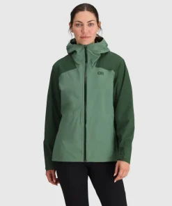 Outdoor Research Women's Stratoburst Stretch Rain Jacket Balsam/Grove